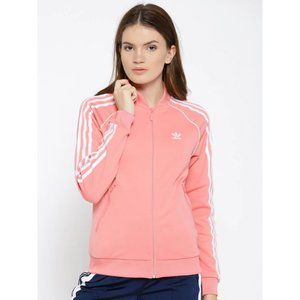 adidas pink coat